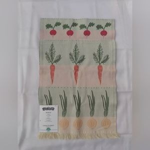 MOROT Ylva Kongbäck Tea Dish Towel cotton carrot garden vegetable Sweden NWT
